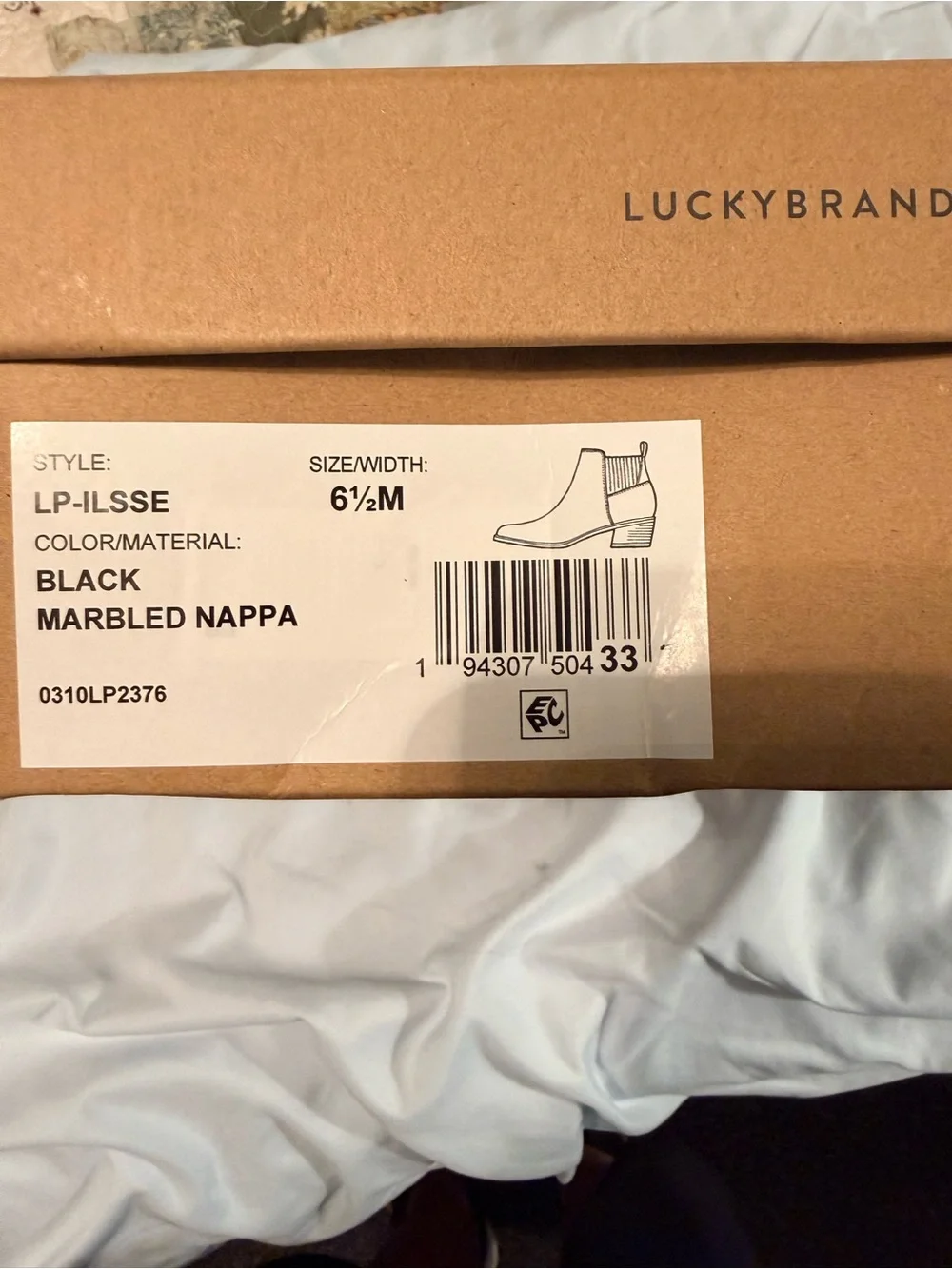 Lucky Brand Ilse Brown Ankle Boots Booties Size 6.5 New in Box